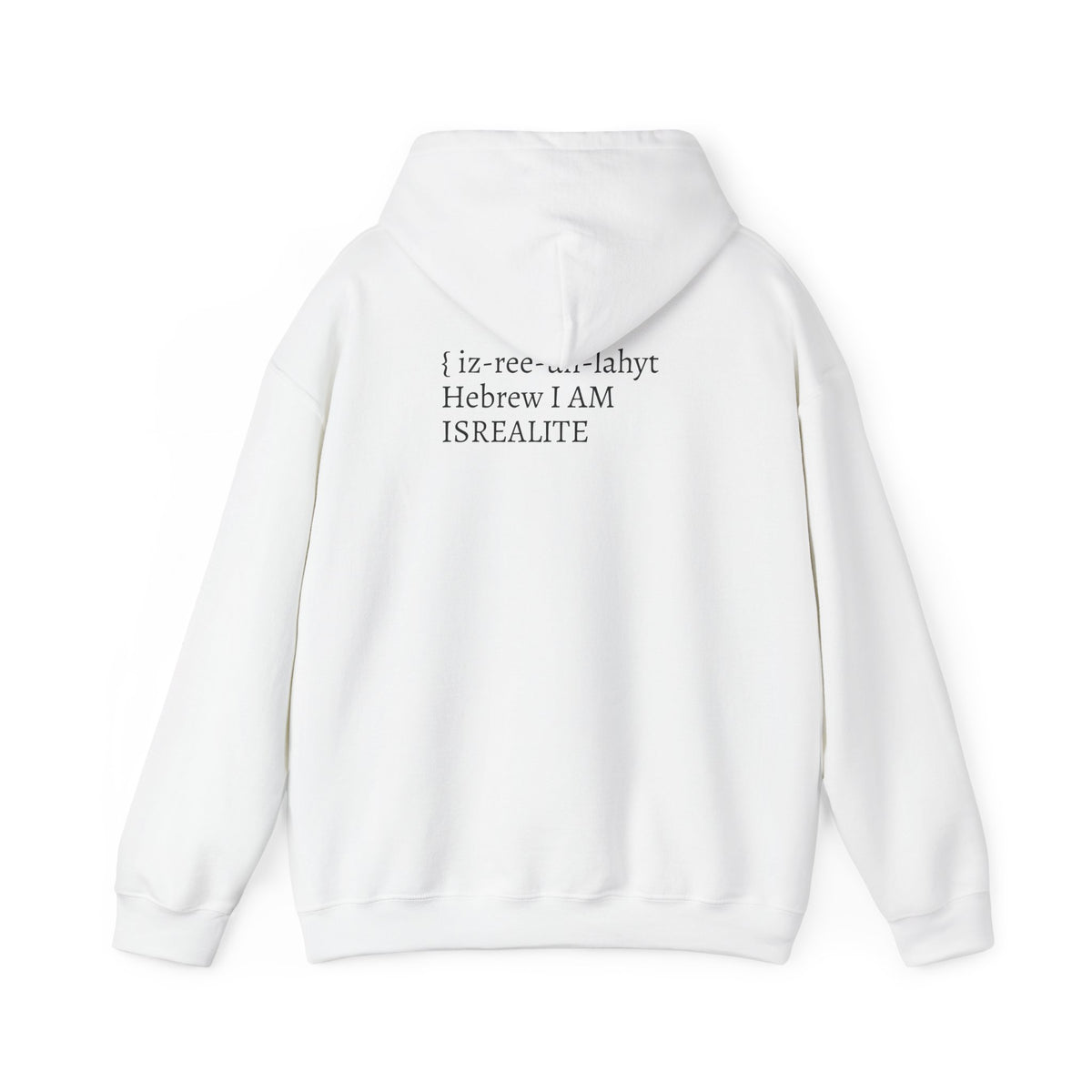 Israelite Hoodie — "Hebrew I AM" Faithful Heritage Pullover