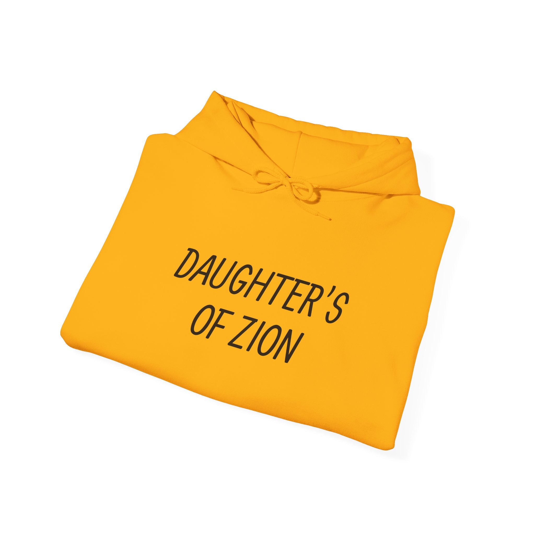 Daughter's of Zion Hoodie - Faith-Inspired Yellow Pullover