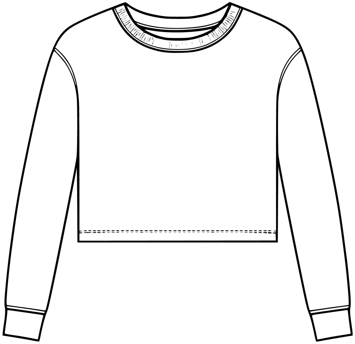blank long -sleeve Tee