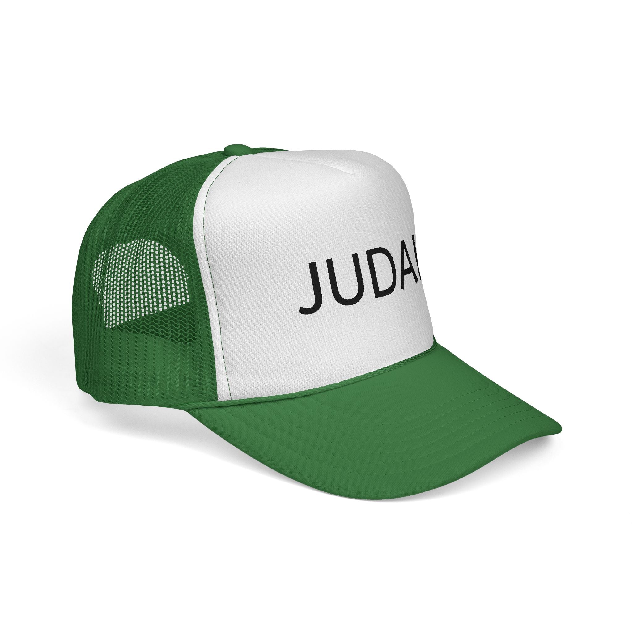 Judah Trucker Hat – Personalized Black & White Mesh Cap