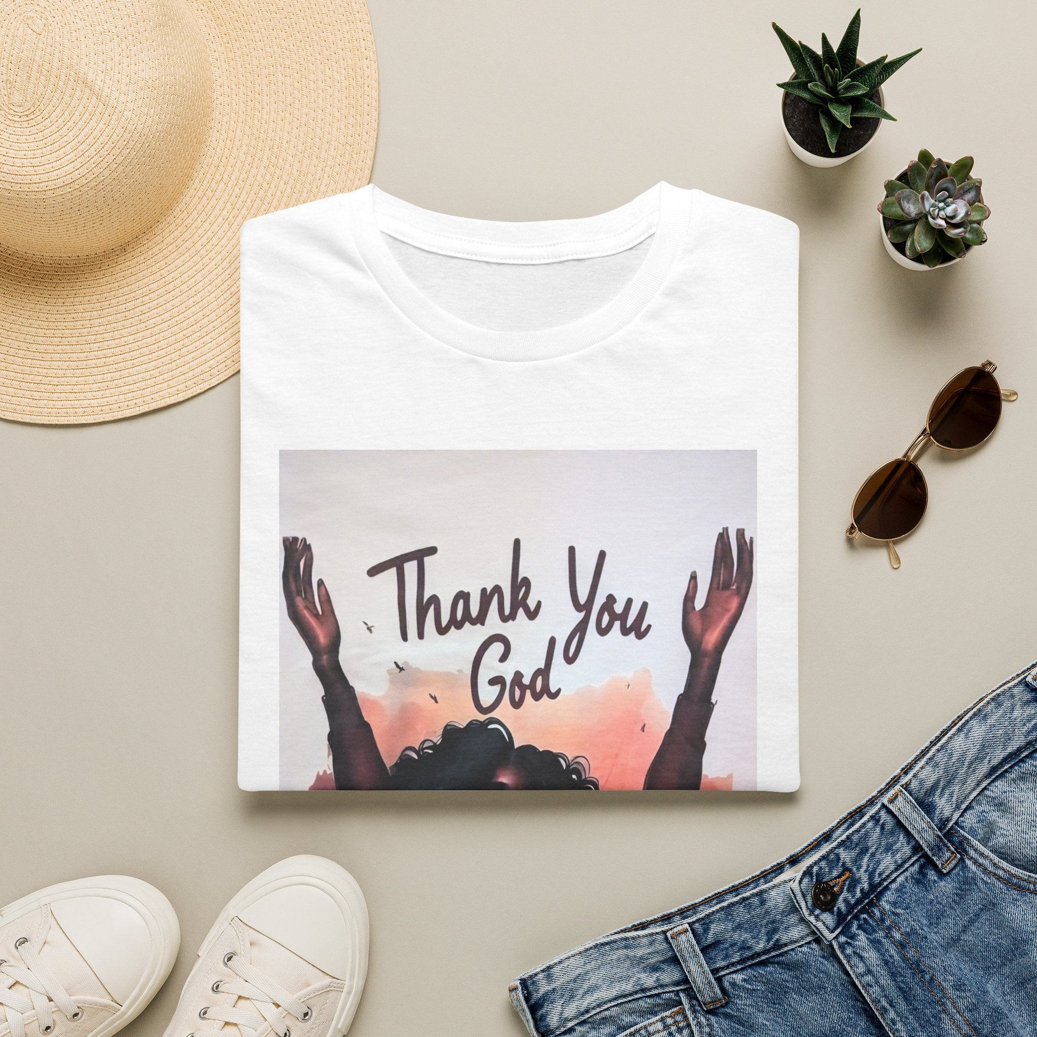 Thank You God — Women's Graphic T-Shirt