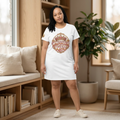 Daughter of a King T-Shirt Dress –  Crown Graphic AOP Dress