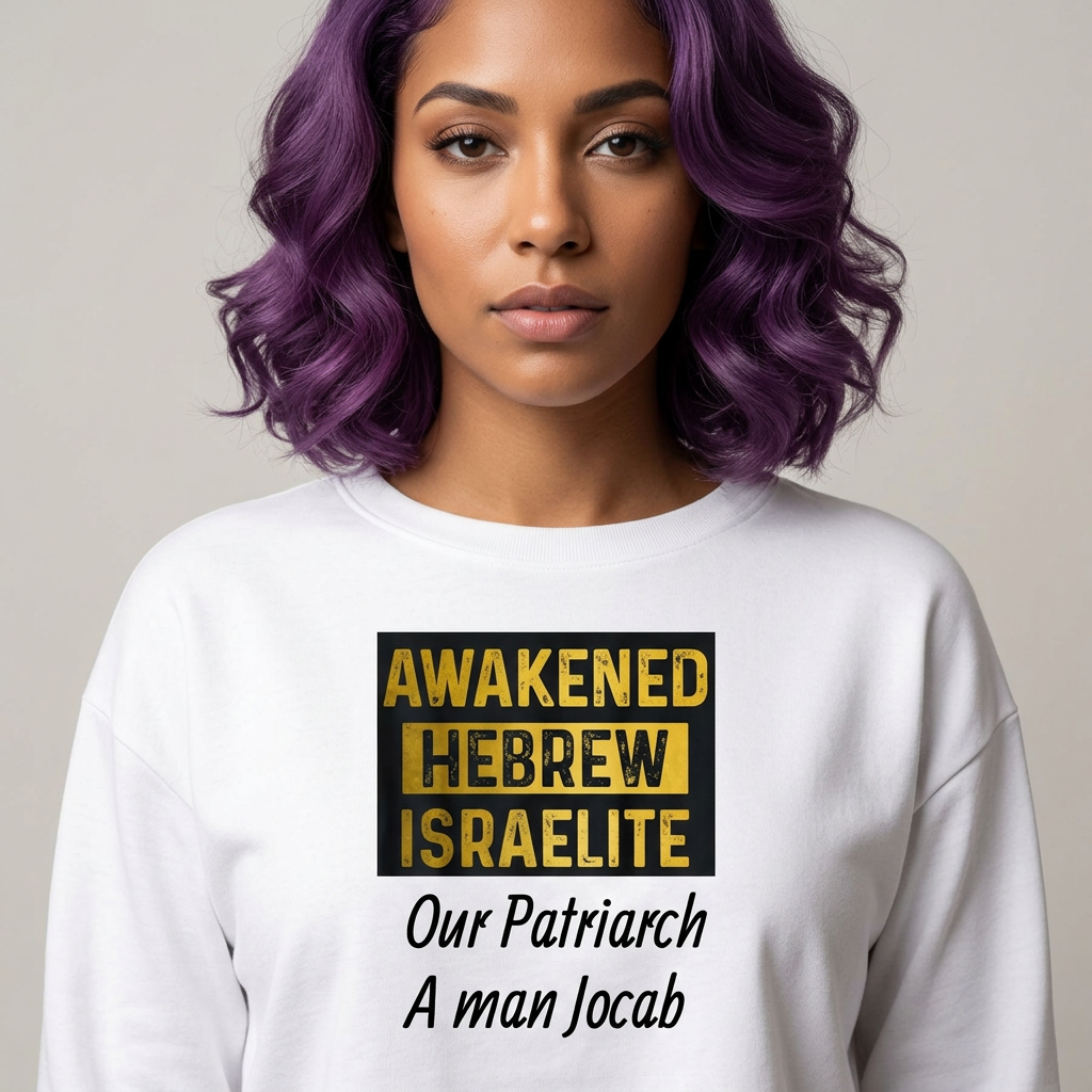 Awakened Hebrew Israelite crop long sleeve Tee...