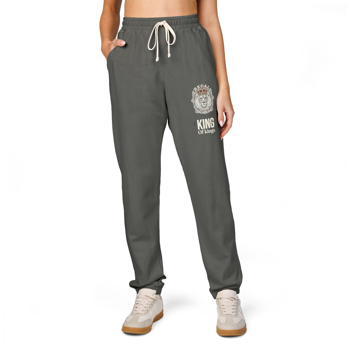 Lion Face jogger - Graphic fleece sweatpants