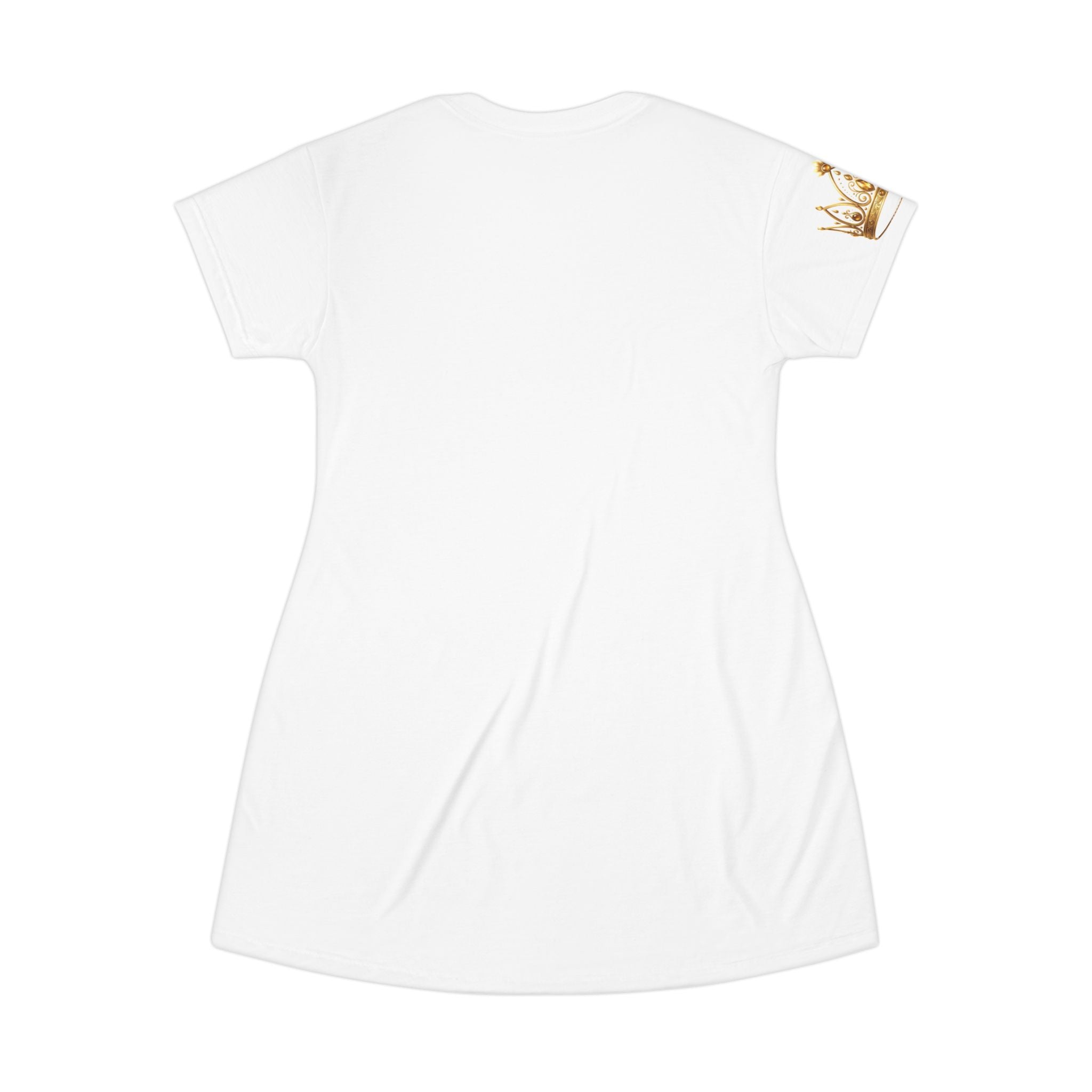 Daughter of a King T-Shirt Dress –  Crown Graphic AOP Dress