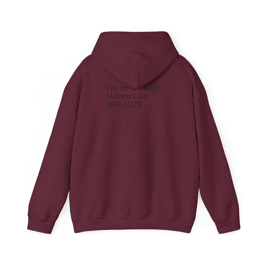 Israelite Hoodie — "Hebrew I AM" Faithful Heritage Pullover