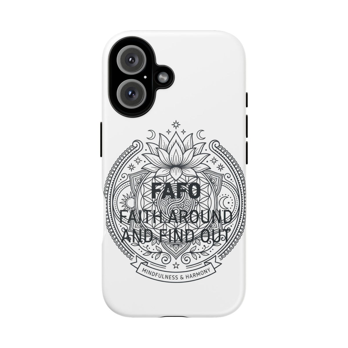 Phone case with an eagle design and 'This is My DNA' text on a white background