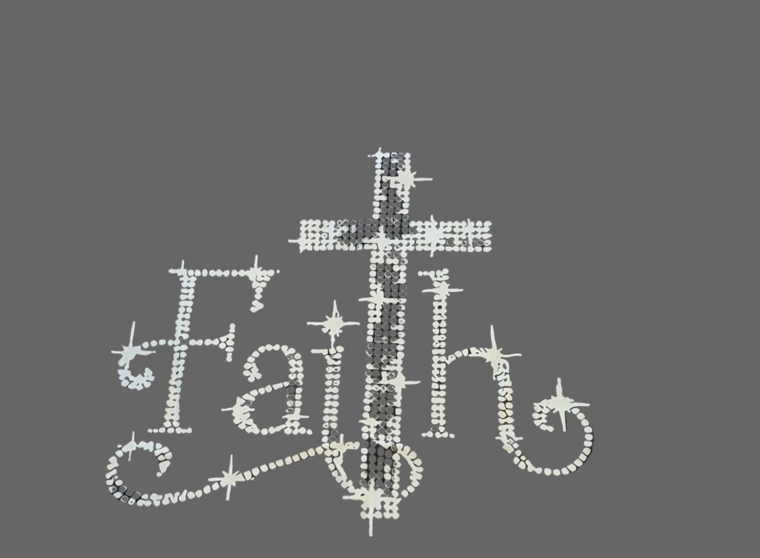 Faith Rhinestone Cross T-Shirt