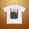 Thank You God T-Shirt on warm gold amber gradient background