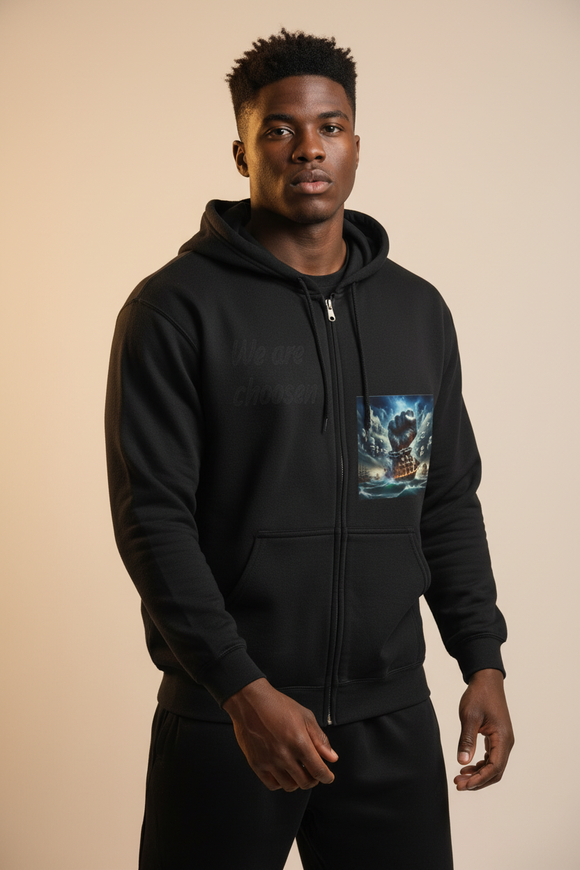 Storm Fist Zip Hoodie Mockup