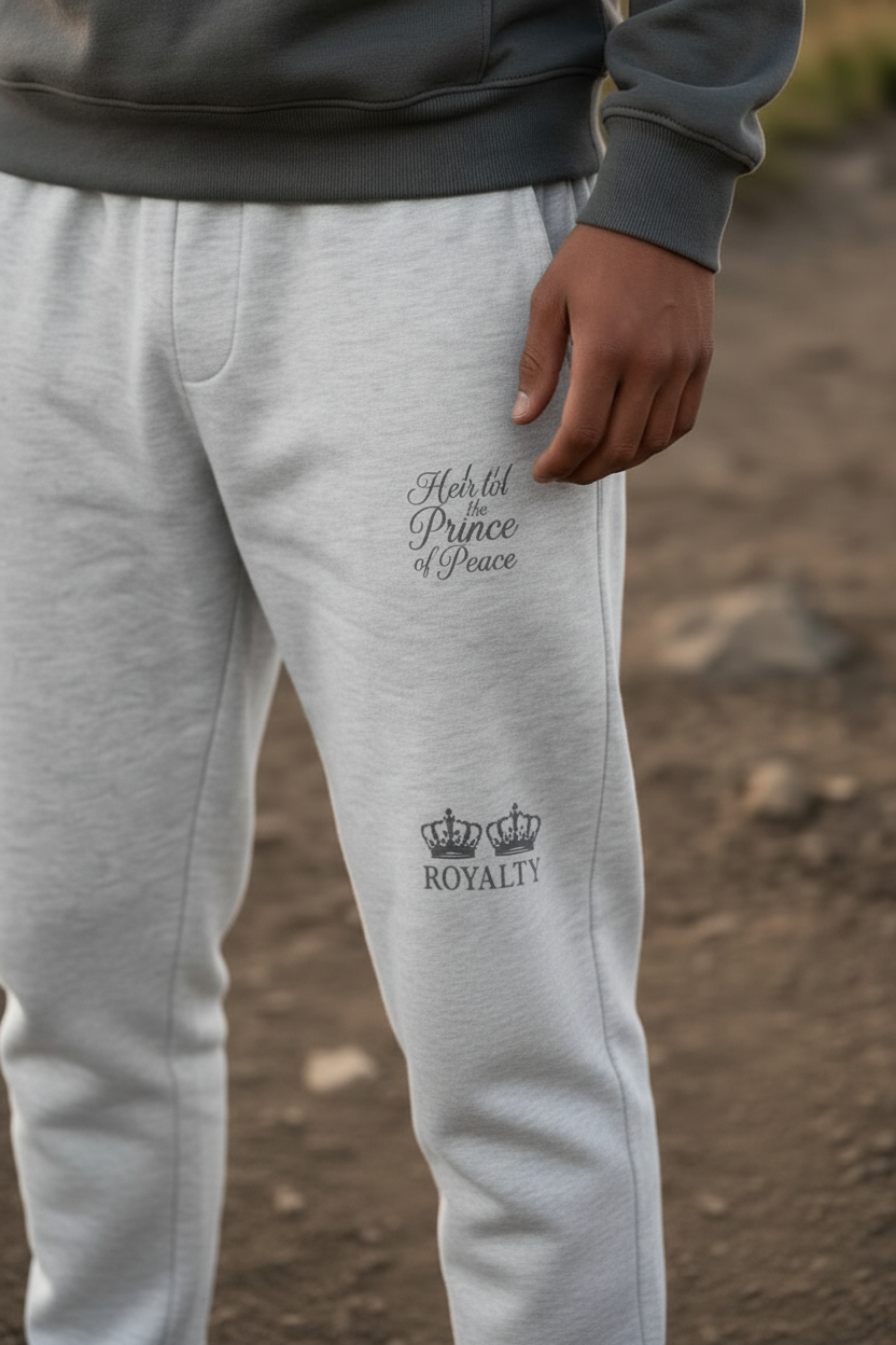 Sweatpants Leg Print Close-Up