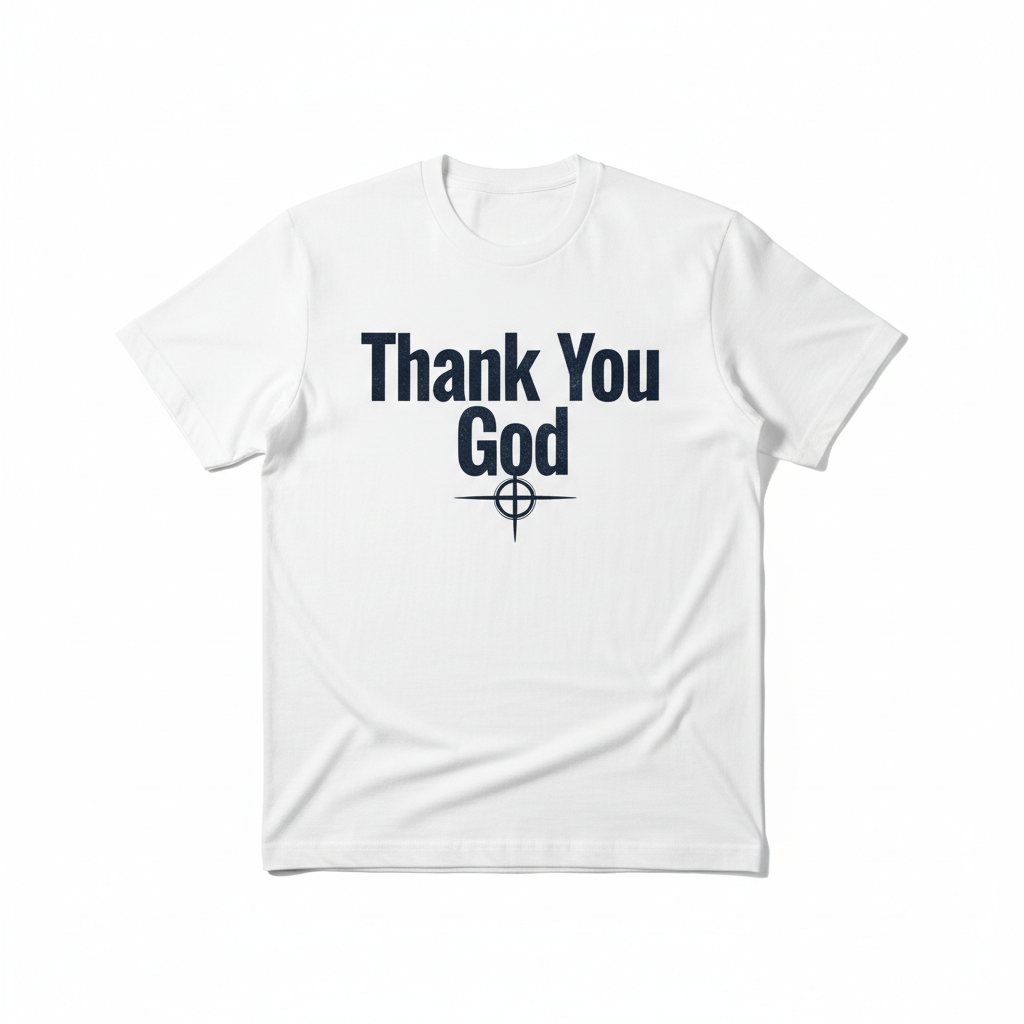 Thank You God White Tee